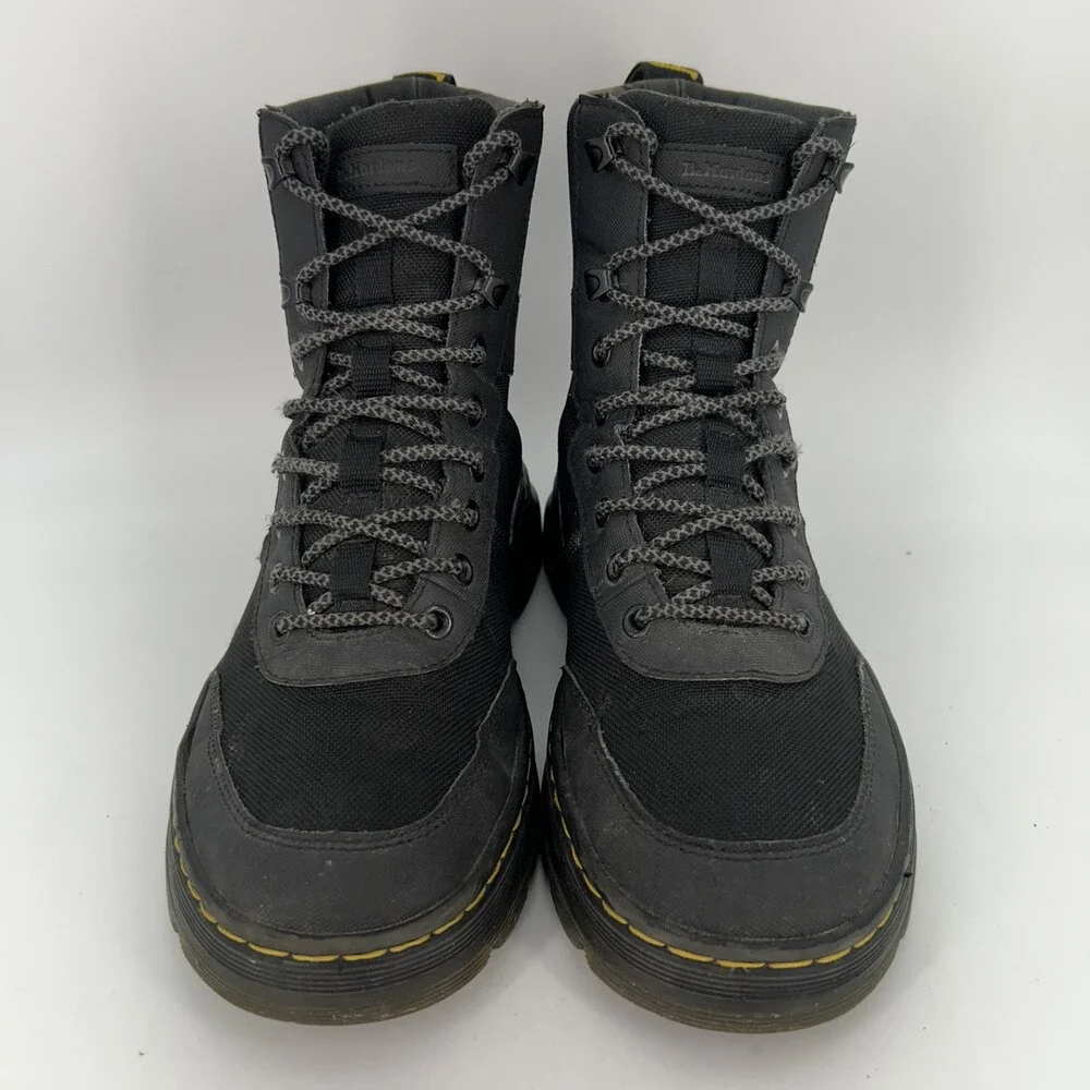Dr. Martens Combs Tech Boots Mens Size 9 Poly Nylon Combat Ankle Lace Up